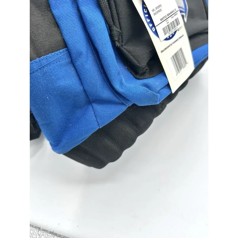 Vintage NFL Seattle Seahawks Backpack - Stiff Bottom Embroidered Official